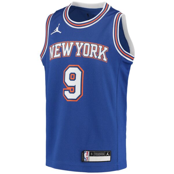 RJ Barrett New York Knicks Jordan Brand Youth 2020/21 Swingman Player Jersey - Statement Edition - Blue