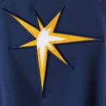 Tampa Bay Rays Majestic Authentic Collection On-Field 3/4-Sleeve Batting Practice Jersey - Navy/Light Blue