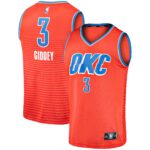 Josh Giddey Oklahoma City Thunder Fanatics Fast Break Replica Player Jersey - Statement Edition - Orange