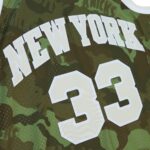 Patrick Ewing New York Knicks Mitchell & Ness Hardwood Classics 1991/92 Ghost Green Swingman Jersey - Camo