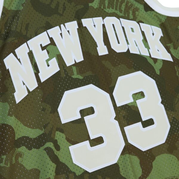 Patrick Ewing New York Knicks Mitchell & Ness Hardwood Classics 1991/92 Ghost Green Swingman Jersey - Camo