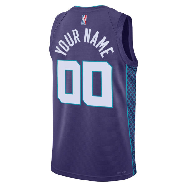 Charlotte Hornets 2023/24 Statement Swingman Custom Men Jersey - Purple