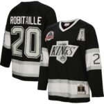 Luc Robitaille Los Angeles Kings Mitchell & Ness Alternate Captain Patch 1992/93 Blue Line Player Jersey - Black