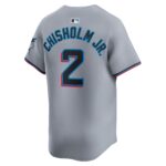 Jazz Chisholm Jr. Miami Marlins  Road Limited Player Jerseyu00c2u00a0u00e2u20acu201c Gray