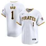 Pittsburgh Pirates  #1 Dad Home Limited Jersey - White