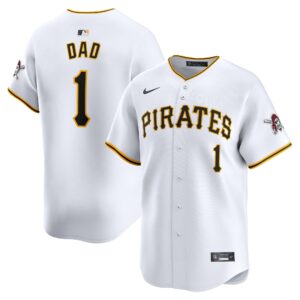 Pittsburgh Pirates  #1 Dad Home Limited Jersey - White