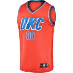 Oklahoma City Thunder Fanatics  Fast Break Custom Replica Jersey - Orange - Statement Edition
