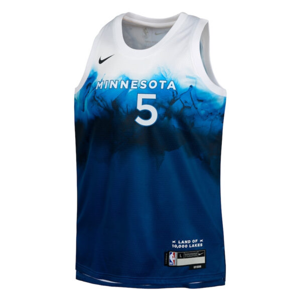 Anthony Edwards 5 Minnesota Timberwolves 2023/24 City Edition Swingman YOUTH Jersey - Blue