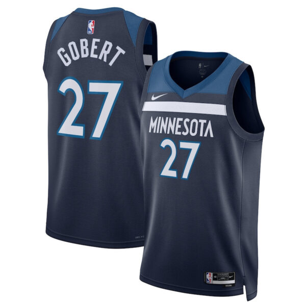 Rudy Gobert 27 Minnesota Timberwolves Unisex Swingman Jersey - Icon Edition - Navy