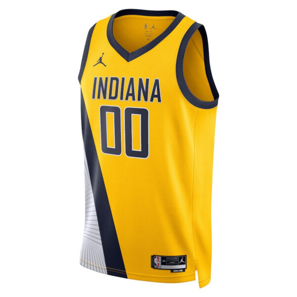 Indiana Pacers 2023/24 Statement Swingman Custom Men Jersey - Gold