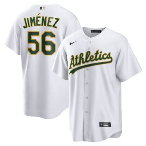 Dany Jimu00c3u00a9nez Oakland Athletics  Home  Replica Player Jersey - White