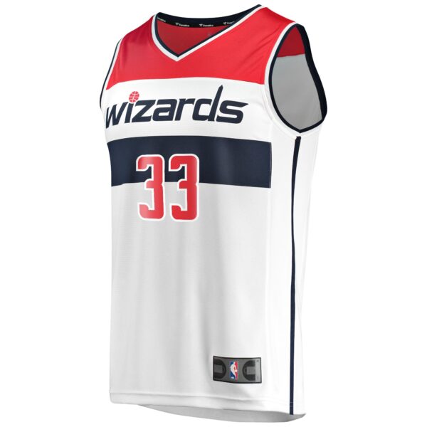 Kyle Kuzma Washington Wizards Fanatics Fast Break Replica Jersey - Association Edition - White