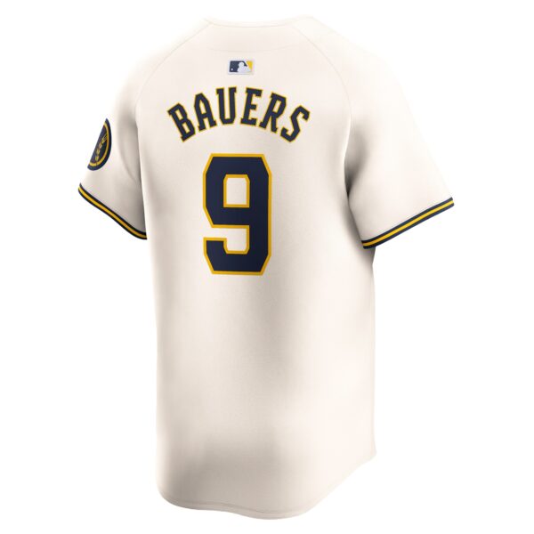 Jake Bauers Milwaukee Brewers  Home Limited Player Jersey - Cream