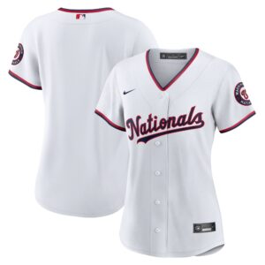 Washington Nationals  Women's Home Blank Replica Jersey - White