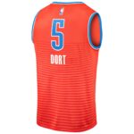 Luguentz Dort Oklahoma City Thunder Fanatics Fast Break Replica Player Jersey - Statement Edition - Orange