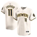 Jackson Chourio Milwaukee Brewers  Home Limited Player Jersey - Cream