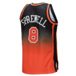 Latrell Sprewell New York Knicks Mitchell & Ness 1998/99 Hardwood Classics Fadeaway Swingman Player Jersey - Orange/Black
