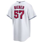 Shane Bieber Cleveland Guardians  Replica Player Jersey - White