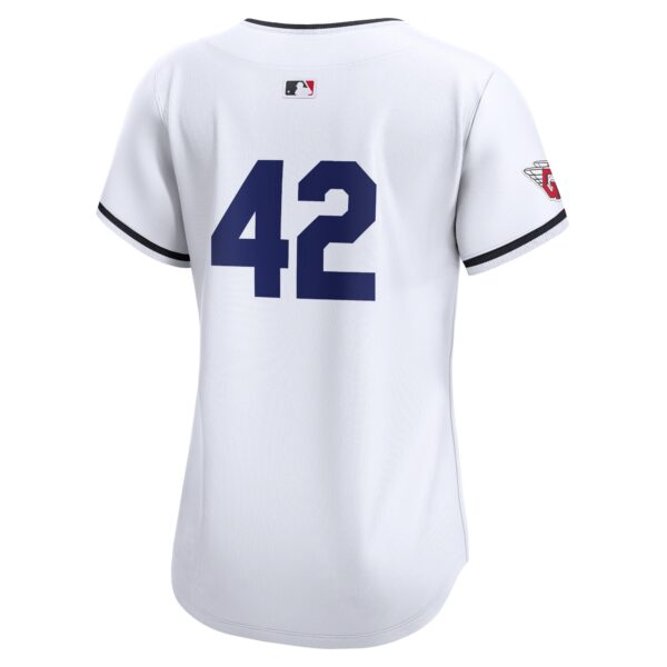 Cleveland Guardians  Women's 2024 Jackie Robinson Day Home Limited Jerseyu00c2u00a0u00e2u20acu201c White