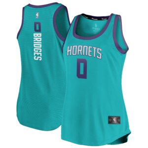 Miles Bridges Charlotte Hornets Fanatics Women's Fast Break Team Tank Jersey - Icon Edition - Teal