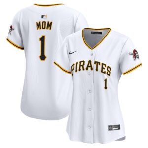 Pittsburgh Pirates  Women's #1 Mom Home Limited Jersey - White