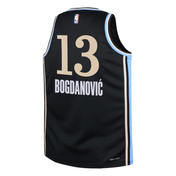 Bogdan Bogdanović 13 Atlanta Hawks 2023/24 City Edition Swingman YOUTH Jersey - Black
