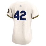 Milwaukee Brewers  Women's 2024 Jackie Robinson Day Home Limited Jerseyu00c2u00a0u00e2u20acu201c Cream