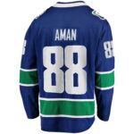 Nils Aman Vancouver Canucks Fanatics Home Premier Breakaway Player Jersey - Blue