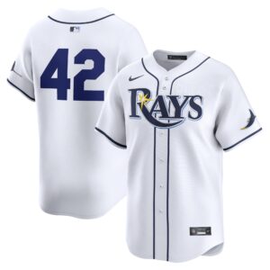 Tampa Bay Rays  2024 Jackie Robinson Day Home Limited Jerseyu00c2u00a0u00e2u20acu201c White