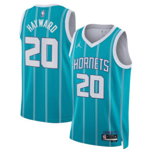 Gordon Hayward 20 Charlotte Hornets Unisex Swingman Jersey - Icon Edition - Teal