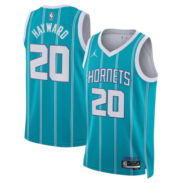 Gordon Hayward 20 Charlotte Hornets Unisex Swingman Jersey - Icon Edition - Teal