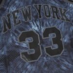 Patrick Ewing New York Knicks Mitchell & Ness Hardwood Classics 1991/92 Tie-Dye Swingman Jersey - Black