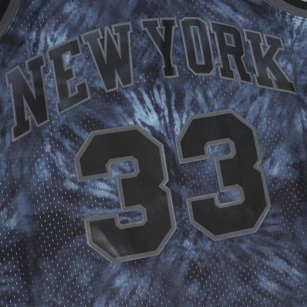 Patrick Ewing New York Knicks Mitchell & Ness Hardwood Classics 1991/92 Tie-Dye Swingman Jersey - Black