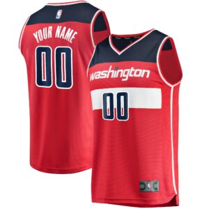 Washington Wizards Fanatics Youth Fast Break Custom Replica Jersey Red - Icon Edition