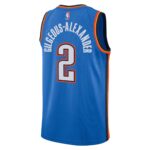 Shai Gilgeous-Alexander Oklahoma City Thunder  Unisex Badge Swingman Replica Jersey - Icon Edition - Blue