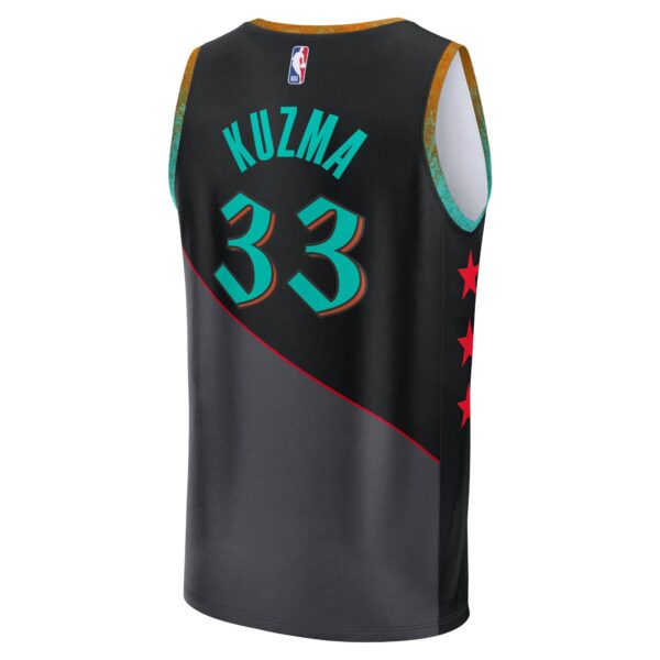 Kyle Kuzma Washington Wizards Fanatics Fast Break Jersey - Black - City Edition