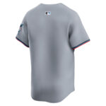 Miami Marlins Road Limited Men Jersey - Gray