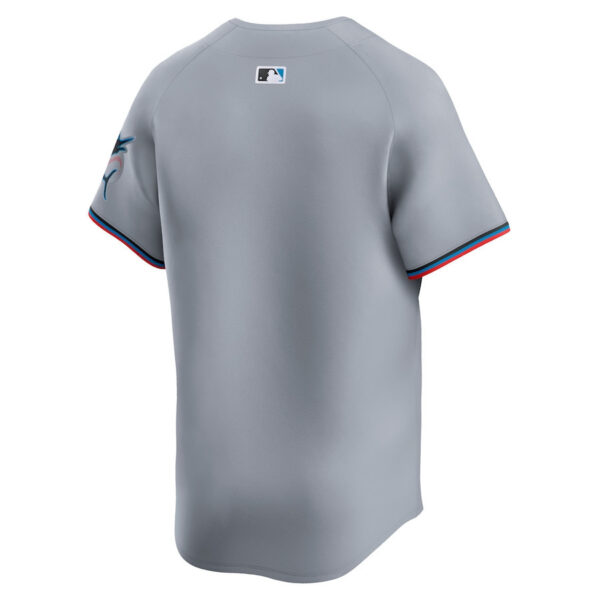 Miami Marlins Road Limited Men Jersey - Gray