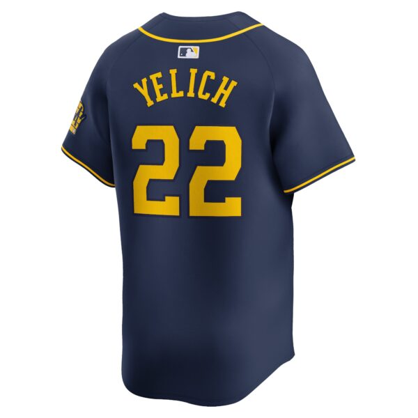 Christian Yelich Milwaukee Brewers  Alternate Limited Player Jerseyu00c2u00a0u00e2u20acu201c Navy