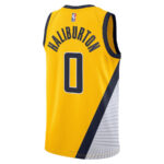 Tyrese Haliburton 0 Indiana Pacers Unisex Swingman Jersey - Statement Edition - Gold