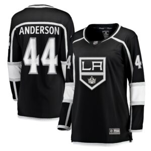 Mikey Anderson Los Angeles Kings Fanatics Women's Home Breakaway Player Jersey - Black
