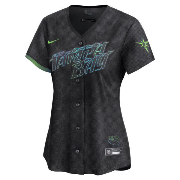 Yandy Diaz 2 Tampa Bay Rays 2024 City Connect Limited Women Jersey - Charcoal