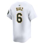 Jordan Diaz Oakland Athletics  Home Limited Player Jersey - White
