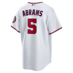 CJ Abrams 5 Washington Nationals Home Men Jersey - White