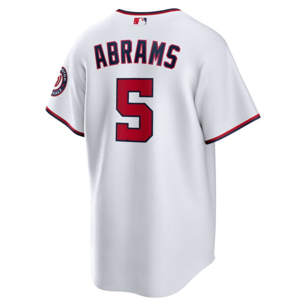 CJ Abrams 5 Washington Nationals Home Men Jersey - White
