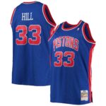 Grant Hill Detroit Pistons Mitchell & Ness 1995/96 Big & Tall Hardwood Classics Swingman Jersey - Blue