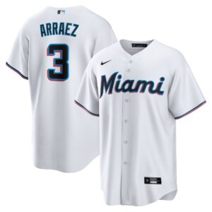 Luis Arraez Miami Marlins  Home Replica Player Jersey - White
