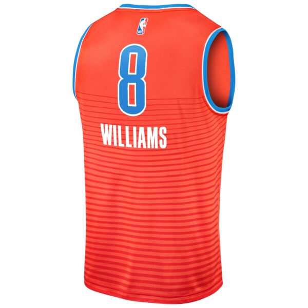 Jalen Williams Oklahoma City Thunder Fanatics Fast Break Replica Player Jersey - Statement Edition - Orange