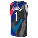 Mikal Bridges Brooklyn Nets Fanatics Youth Fast Break Jersey - Black - City Edition
