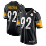 James Harrison 92 Pittsburgh Steelers Men Retired Game Jersey - Black